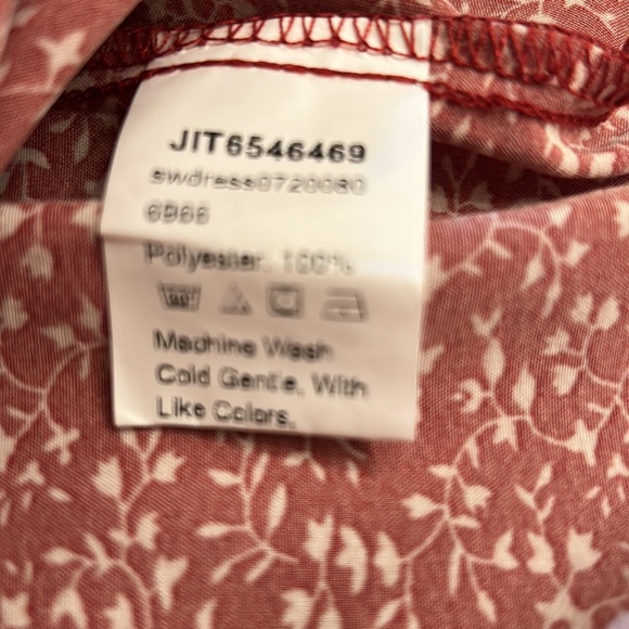 SHEIN Open Back Tie Back Ruffle Flutter Sleeve Ditsy Floral Dress, Sz.Small NWOT - Picture 9 of 12